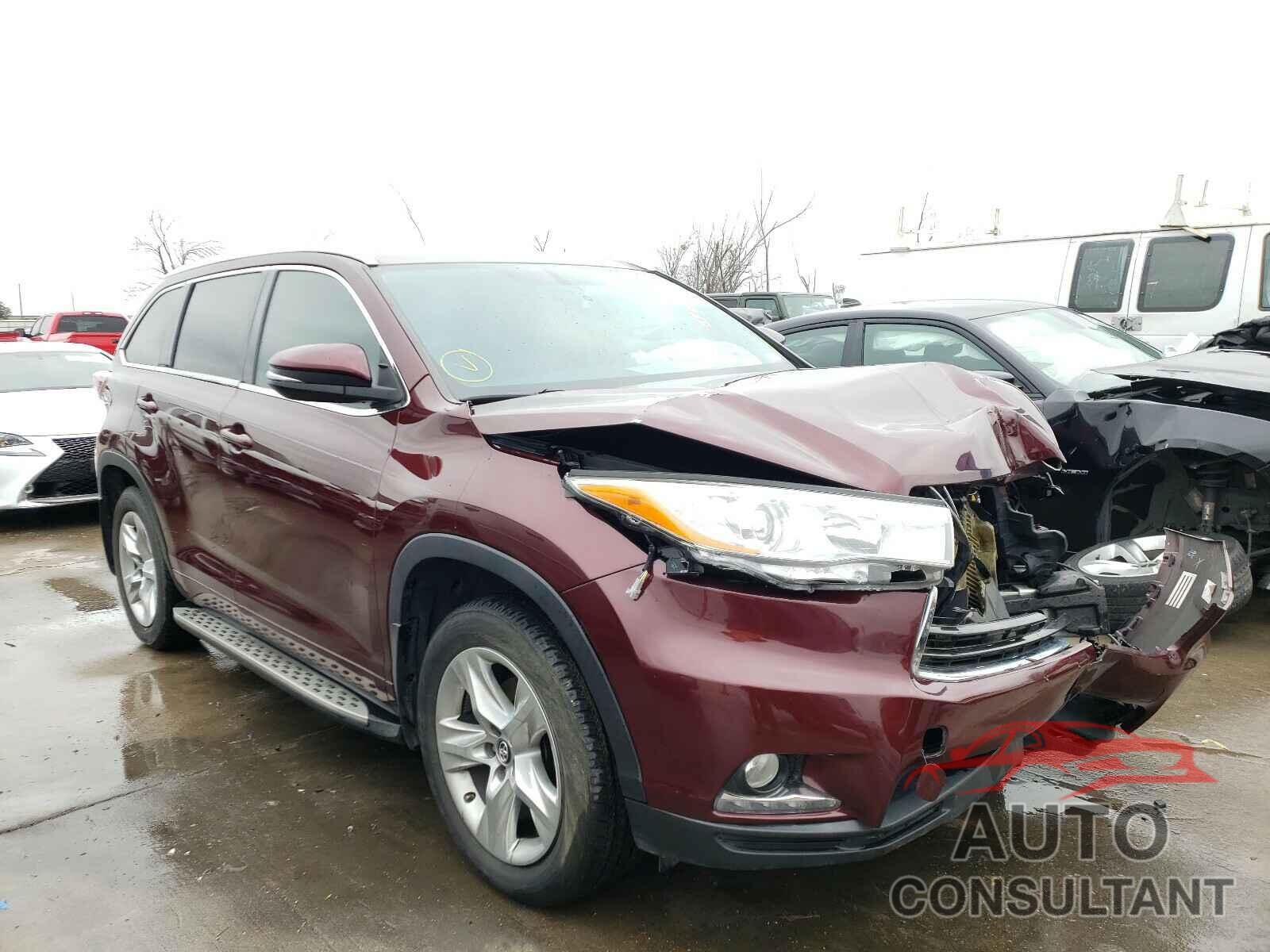 TOYOTA HIGHLANDER 2016 - 5TDYKRFH2GS184279