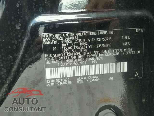 TOYOTA RAV4 2017 - 2T3DFREV4HW562001