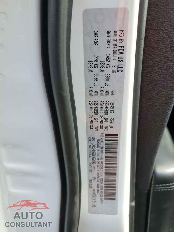 DODGE DURANGO 2016 - 1C4RDHDG8GC432846