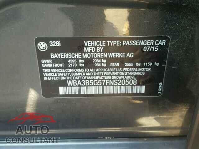 BMW 3 SERIES 2015 - WBA3B5G57FNS20508