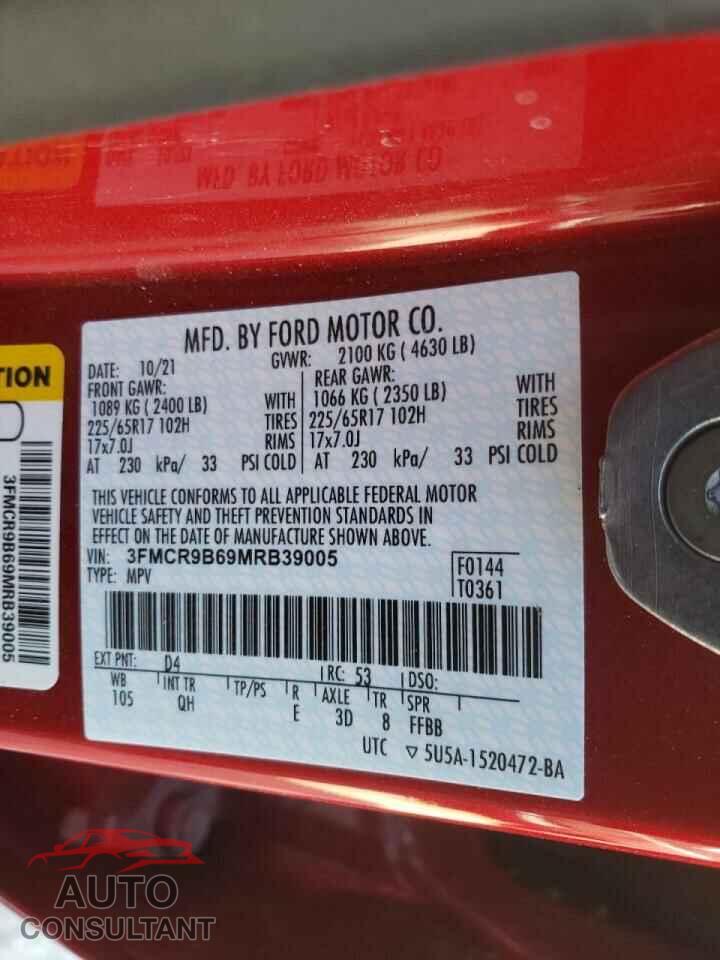 FORD BRONCO 2021 - 3FMCR9B69MRB39005