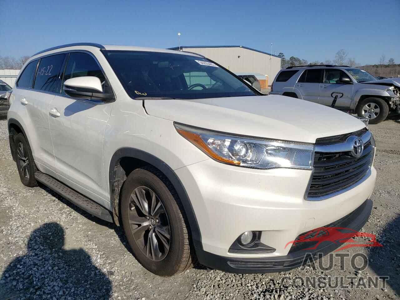 TOYOTA HIGHLANDER 2016 - 5TDKKRFH8GS142222