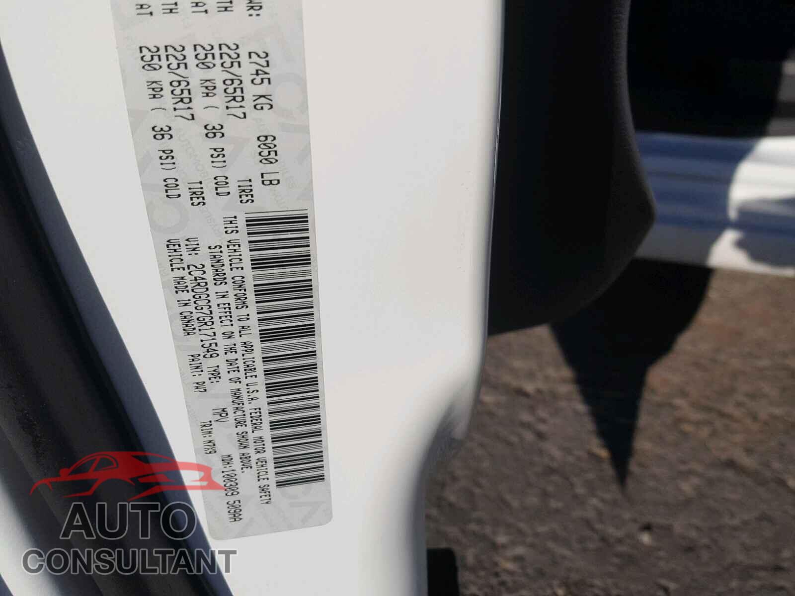DODGE CARAVAN 2016 - 2C4RDGCG7GR171549