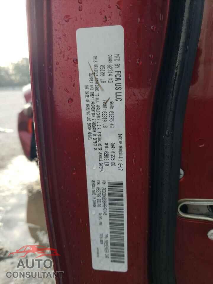 DODGE CHARGER 2017 - 2C3CDXBG6HH643145