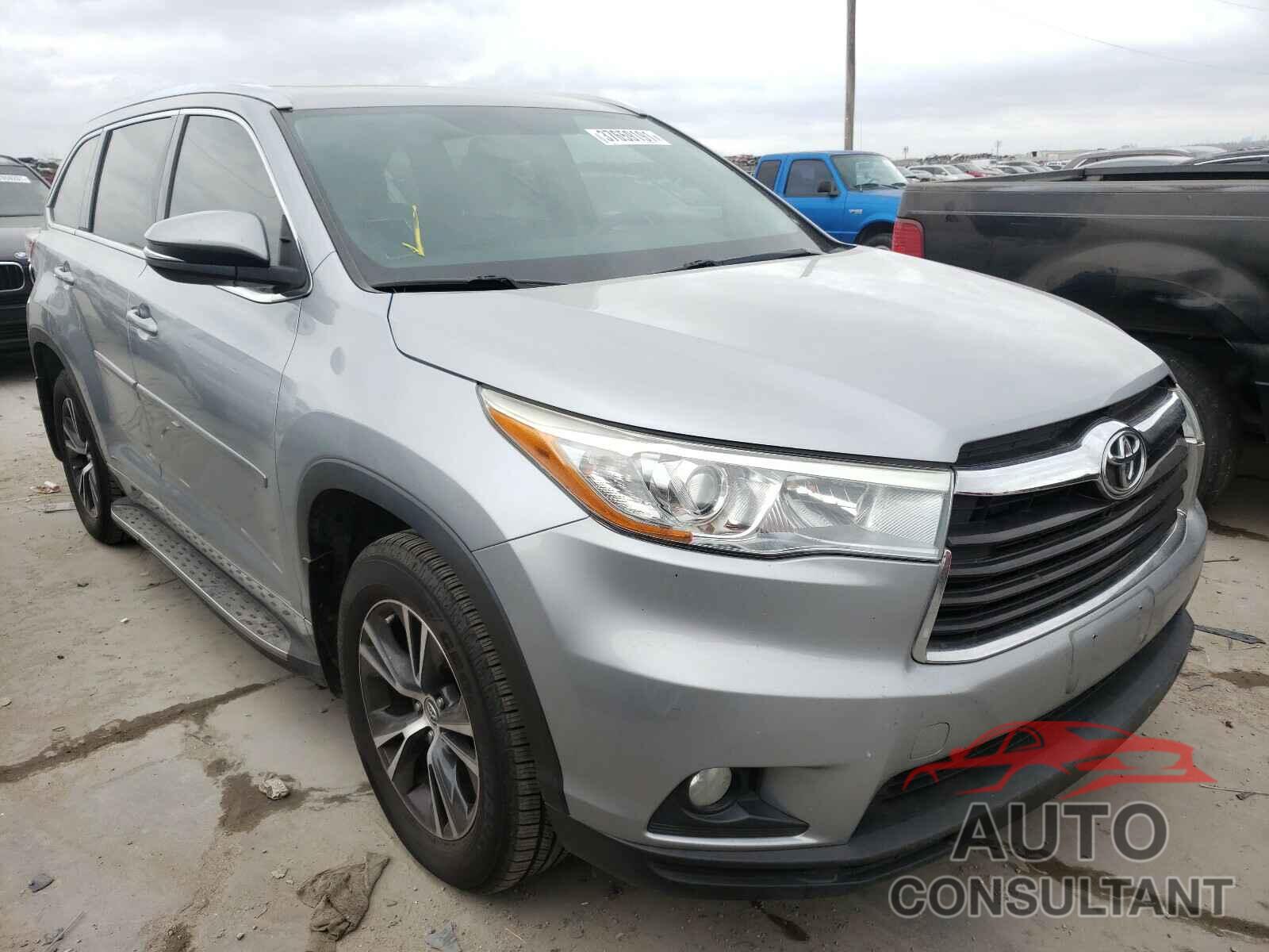 TOYOTA HIGHLANDER 2016 - 5TDKKRFHXGS126586