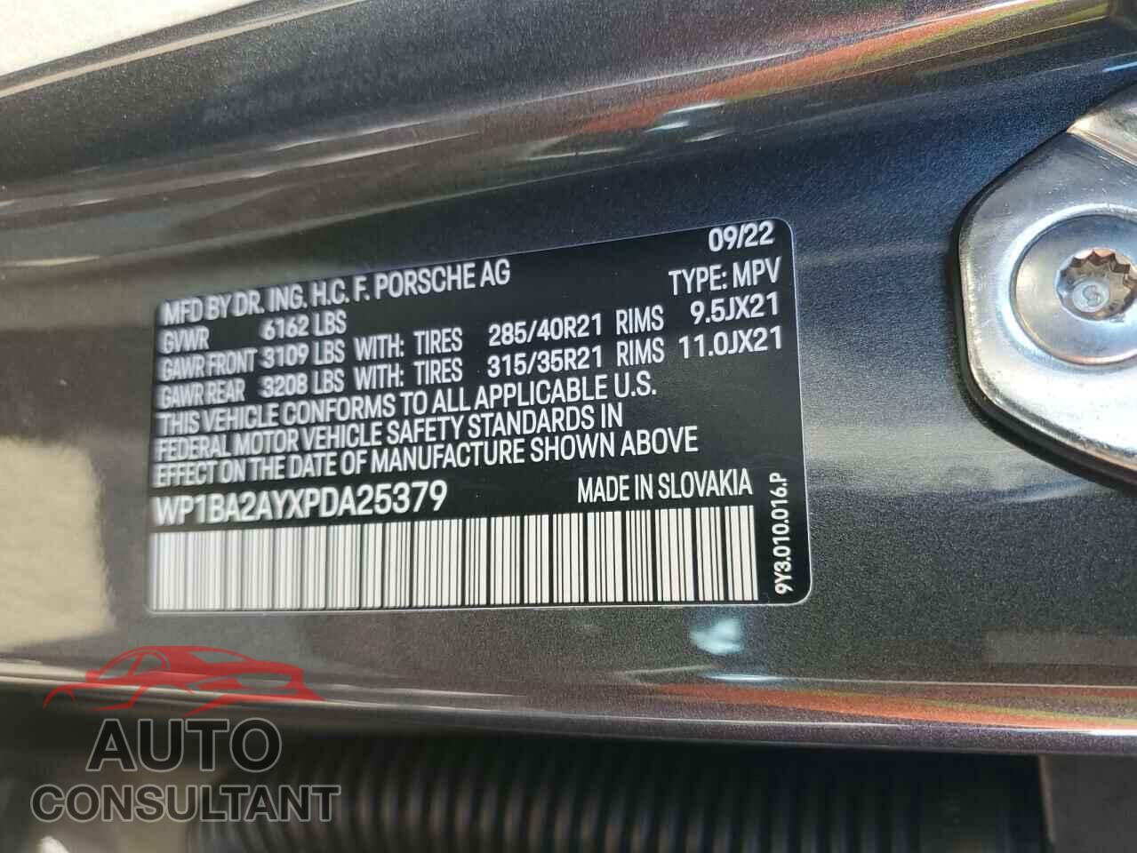 PORSCHE CAYENNE 2023 - WP1BA2AYXPDA25379