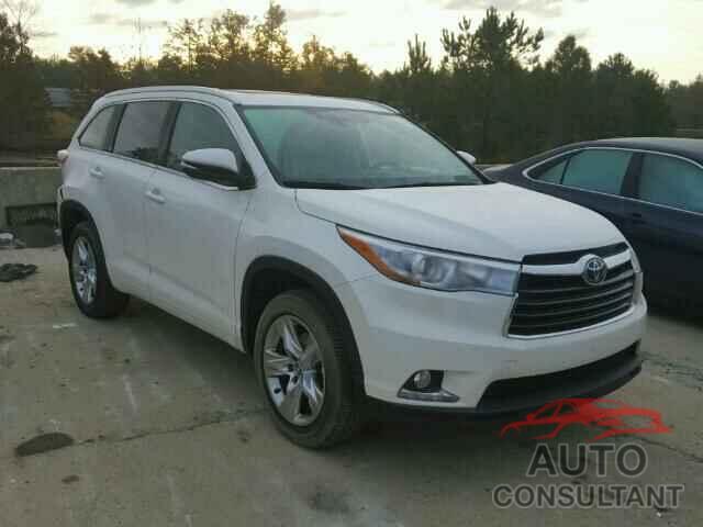 TOYOTA HIGHLANDER 2016 - 5TDYKRFH0GS158571