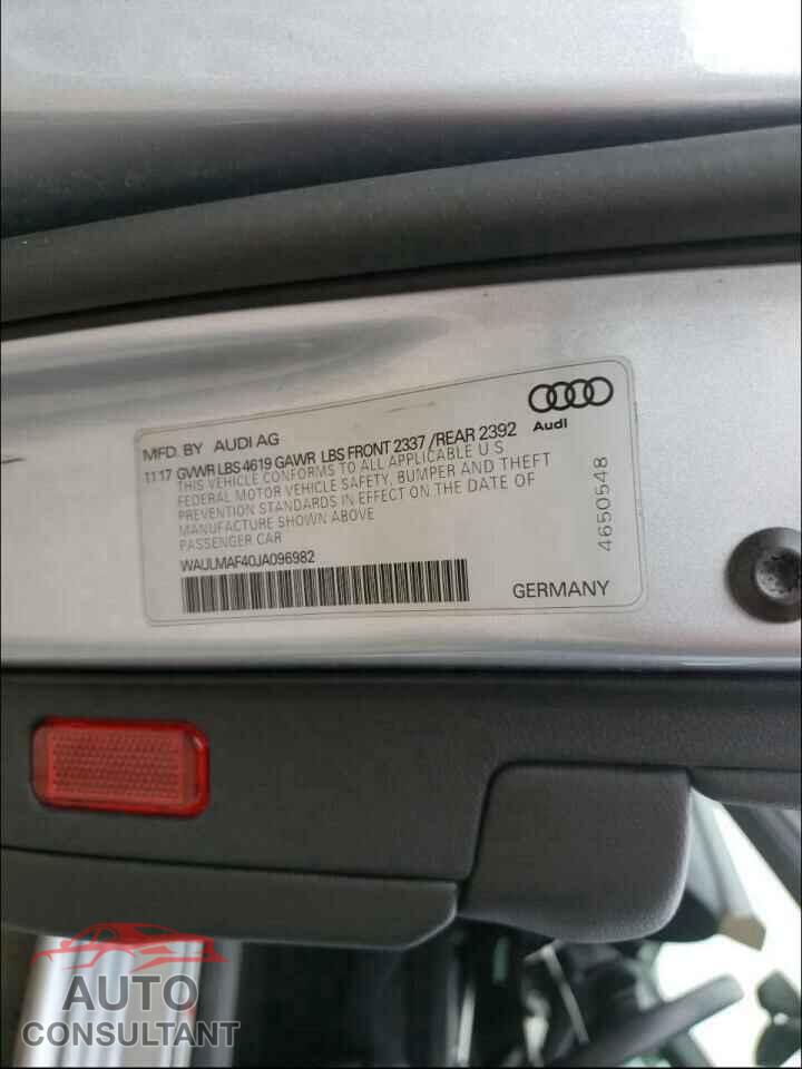 AUDI A4 2018 - WAULMAF40JA096982
