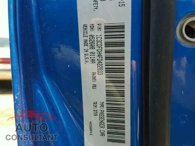 DODGE DART 2015 - 1C3CDFDH4FD422833