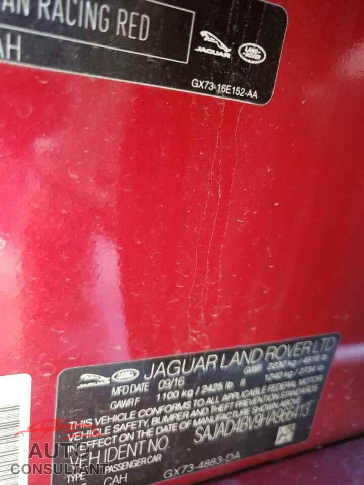 JAGUAR 2000 S-TYP 2017 - SAJAD4BV9HA966413