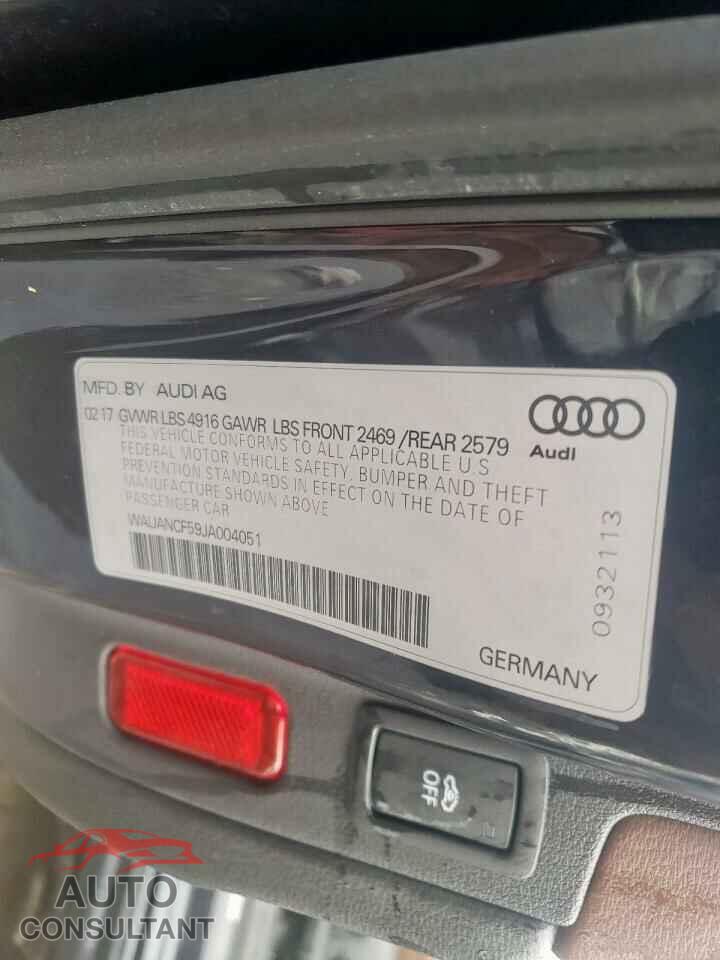 AUDI A5 2018 - WAUANCF59JA004051
