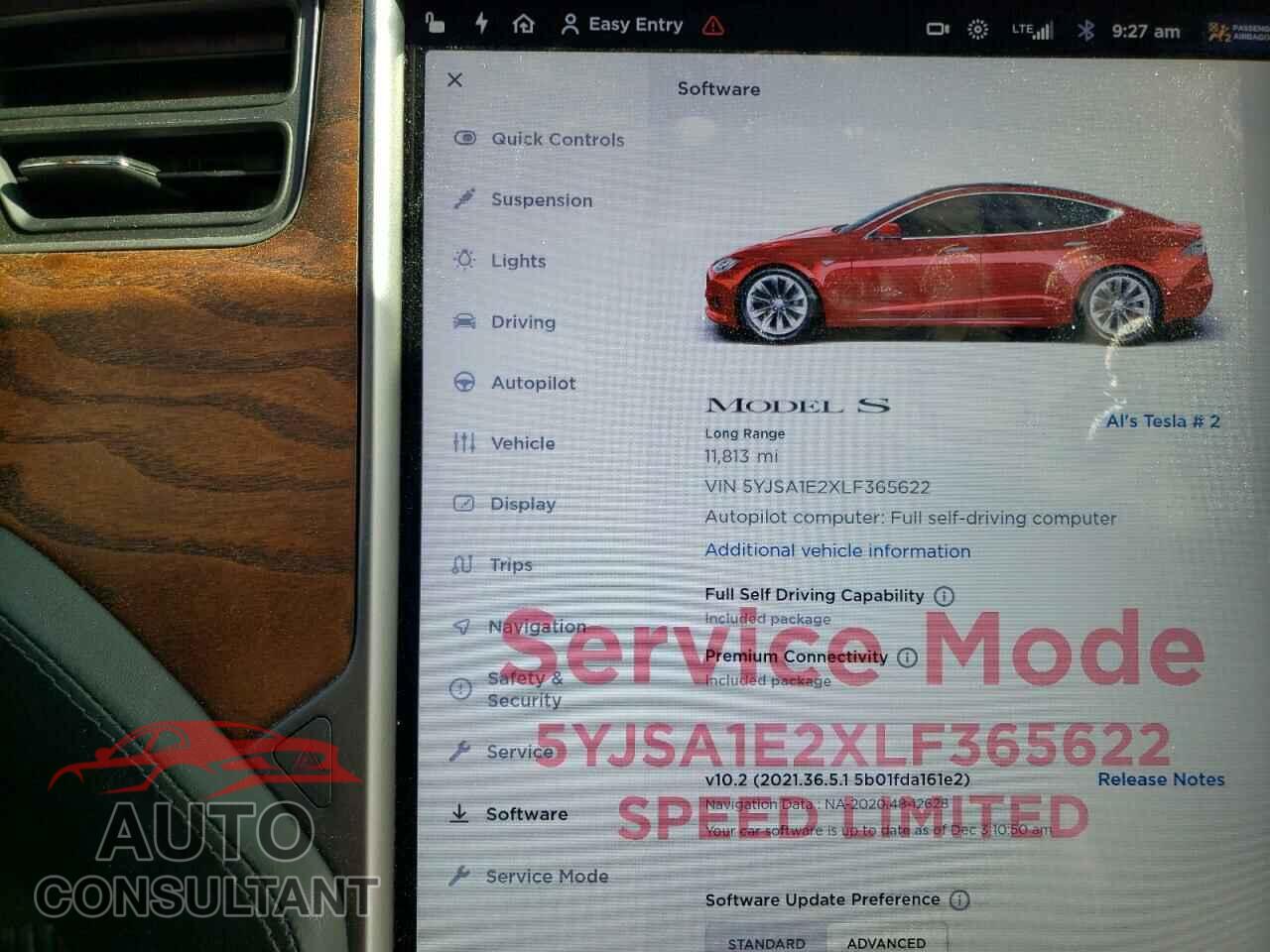 TESLA MODEL S 2020 - 5YJSA1E2XLF365622