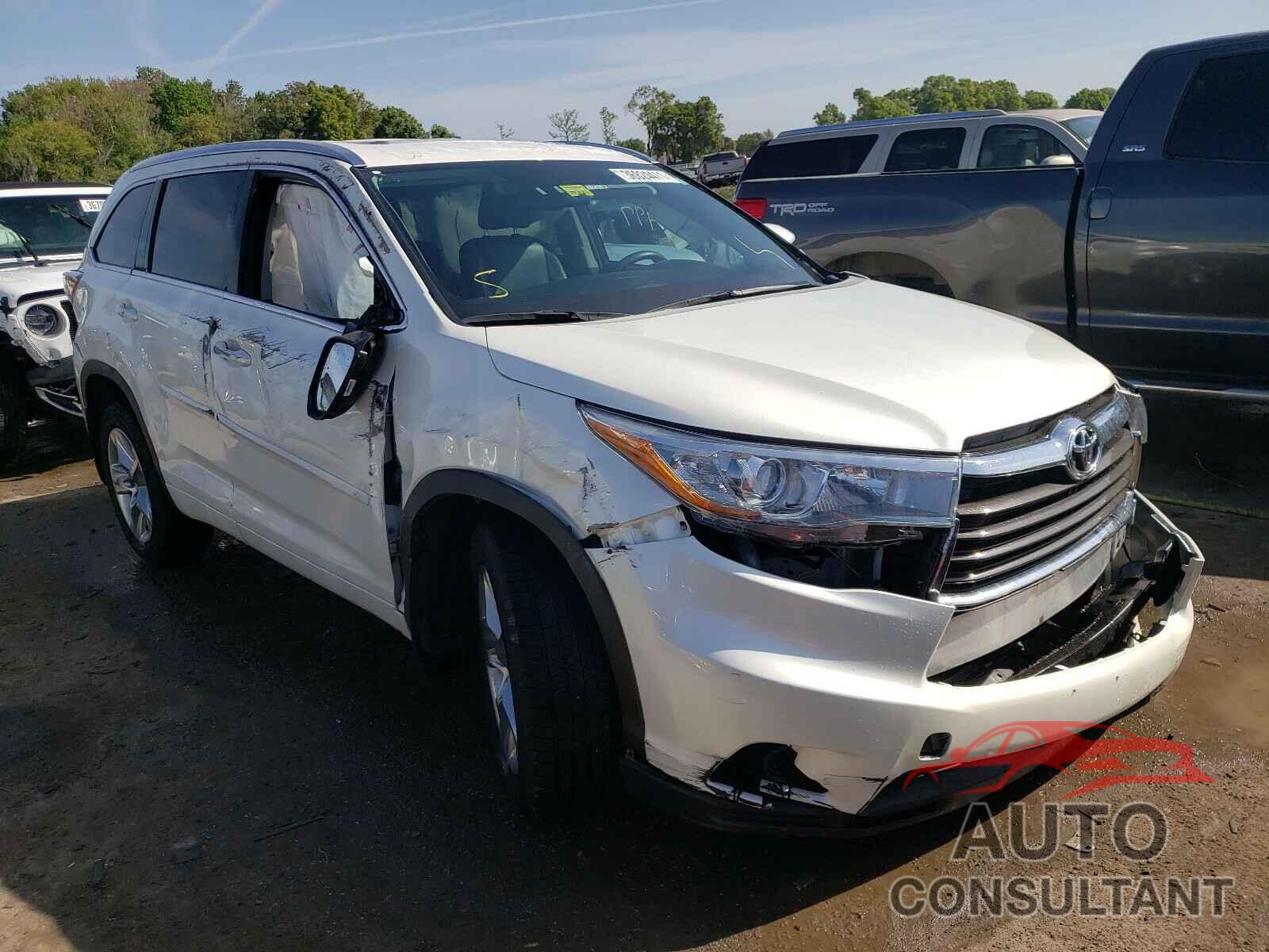 TOYOTA HIGHLANDER 2016 - 5TDDKRFH4GS268568