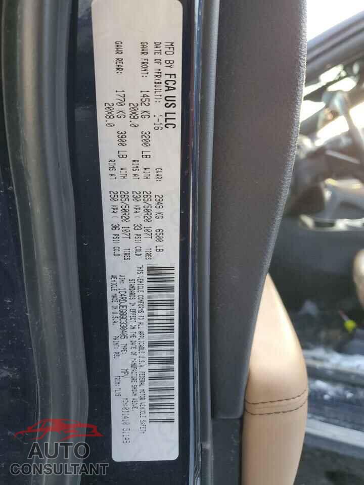 DODGE DURANGO 2016 - 1C4RDJEG8GC330405