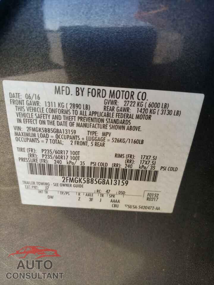 FORD FLEX 2016 - 2FMGK5B85GBA13159
