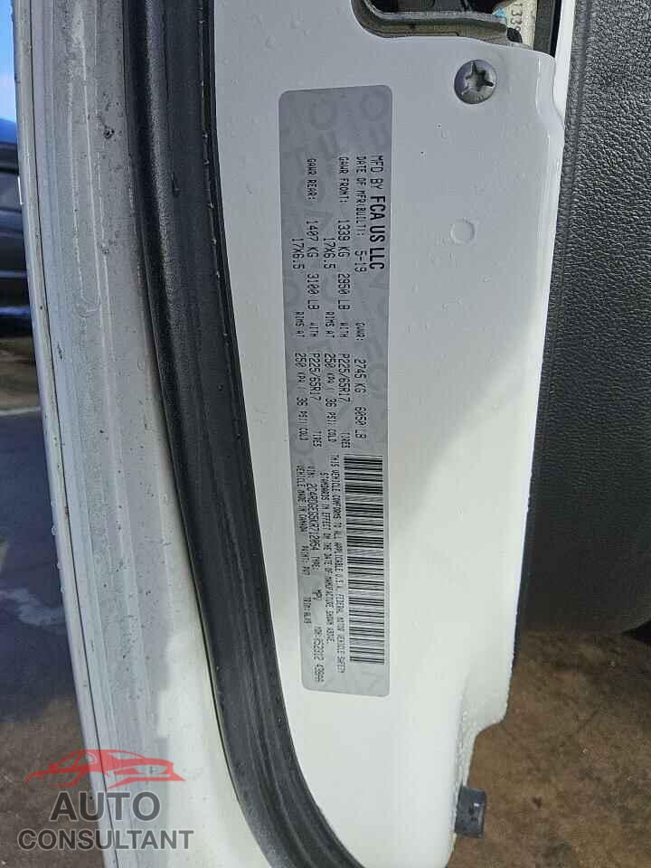 DODGE CARAVAN 2019 - 2C4RDGEG5KR712054