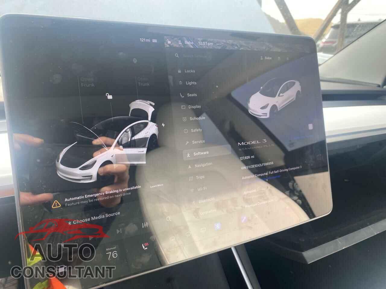 TESLA MODEL 3 2020 - 5YJ3E1EA2LF598958
