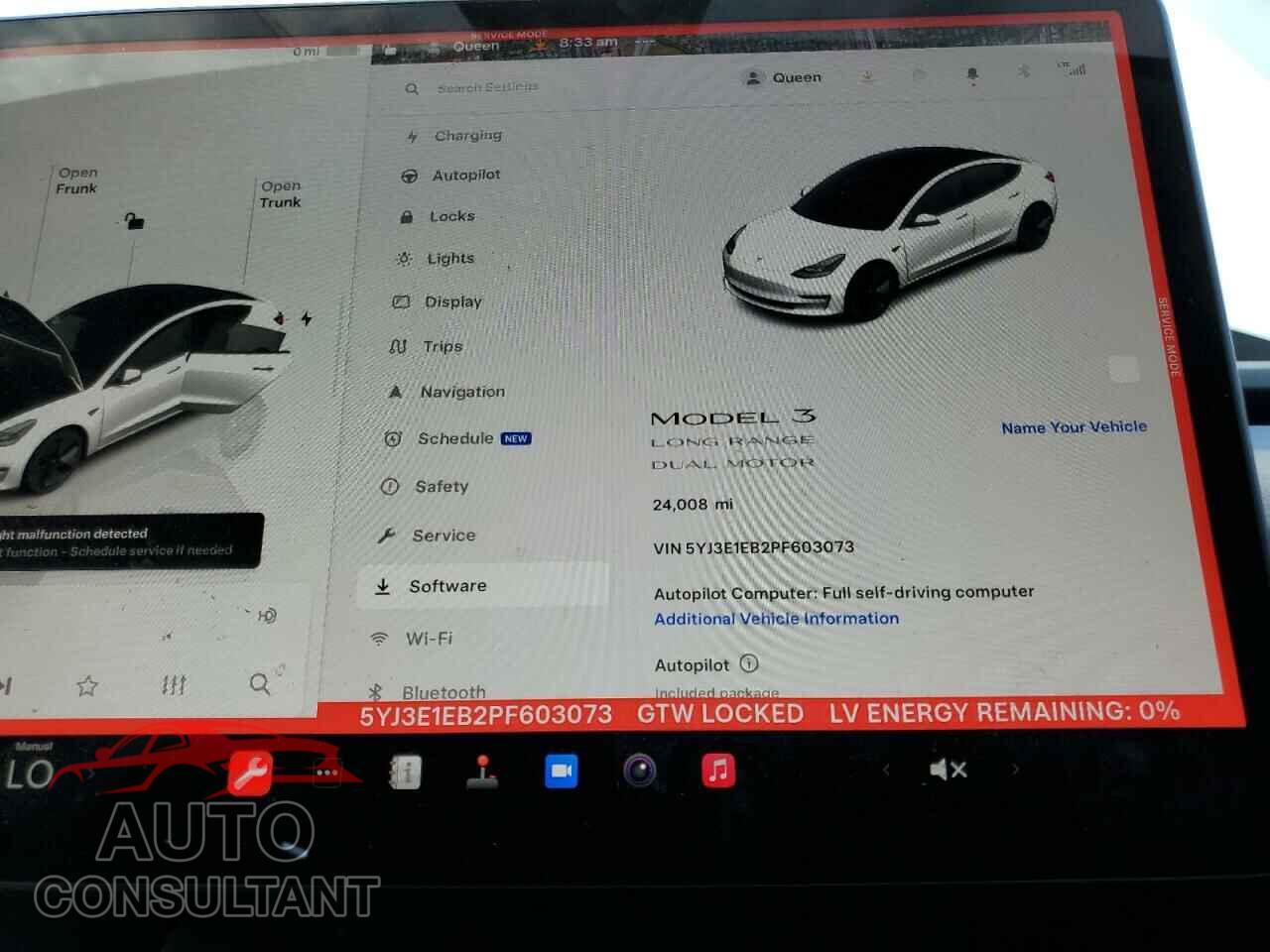 TESLA MODEL 3 2023 - 5YJ3E1EB2PF603073