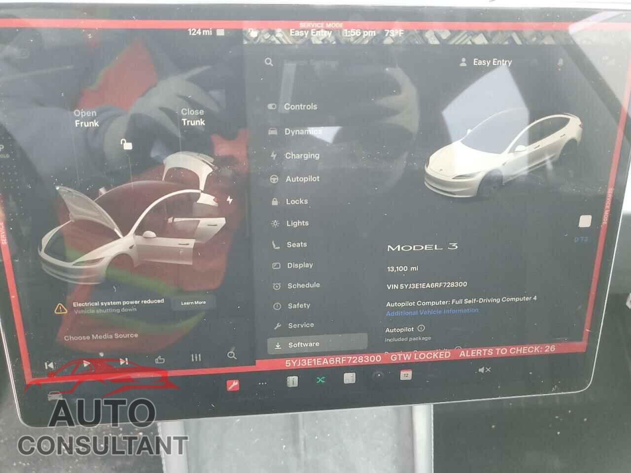 TESLA MODEL 3 2024 - 5YJ3E1EA6RF728300