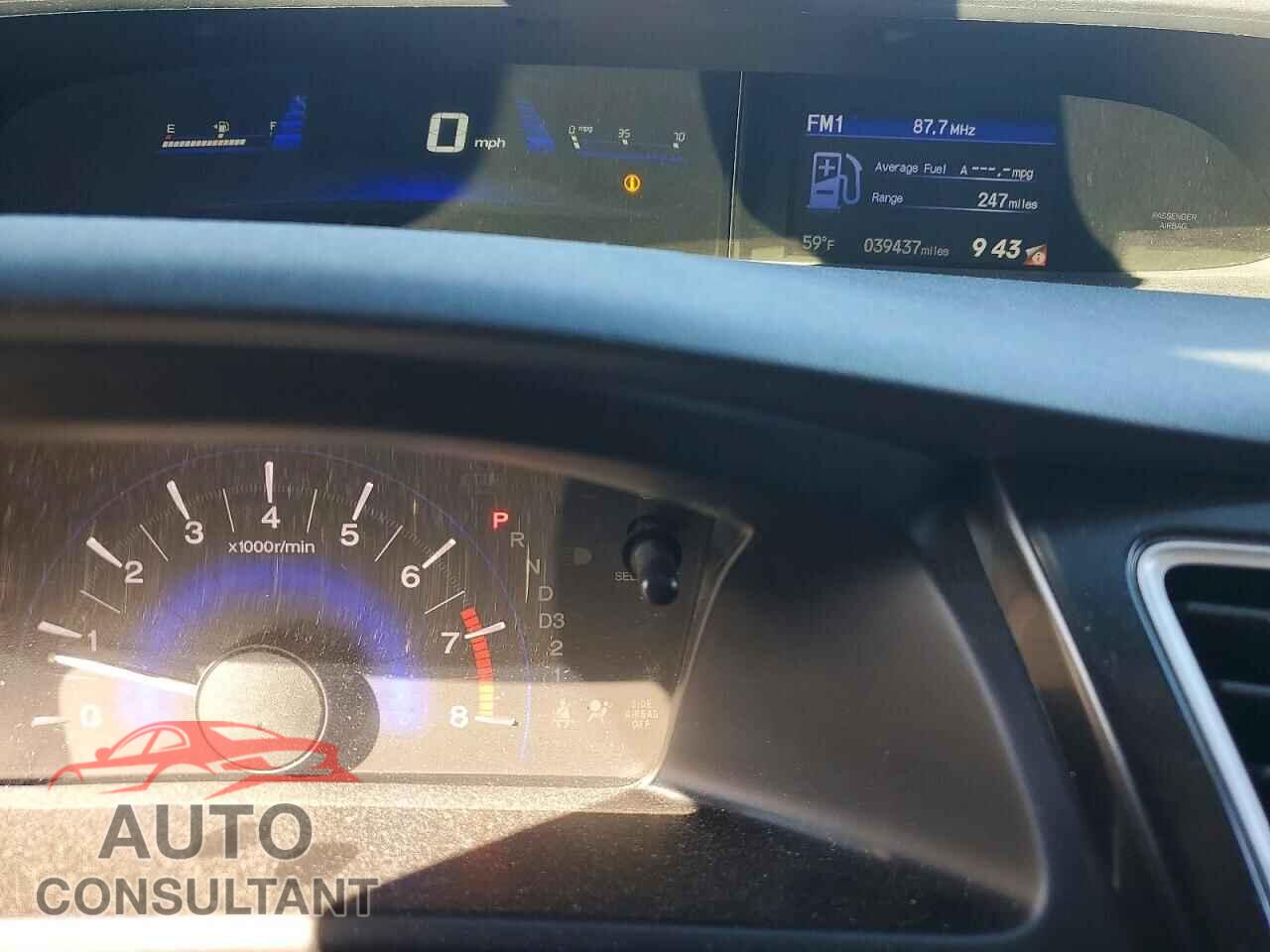 HONDA CIVIC 2013 - 19XFB2F55DE292521
