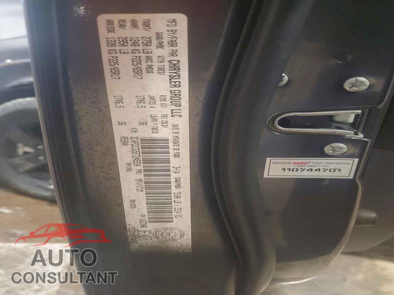 DODGE JOURNEY 2014 - 3C4PDCCG5ET245934