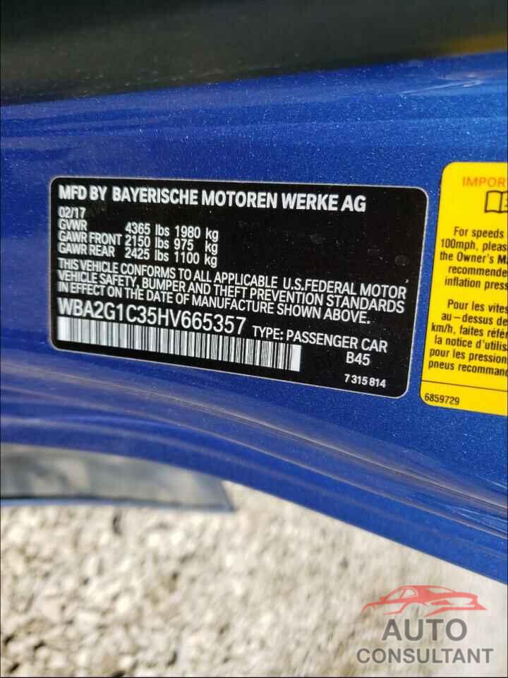 BMW M2 2017 - WBA2G1C35HV665357