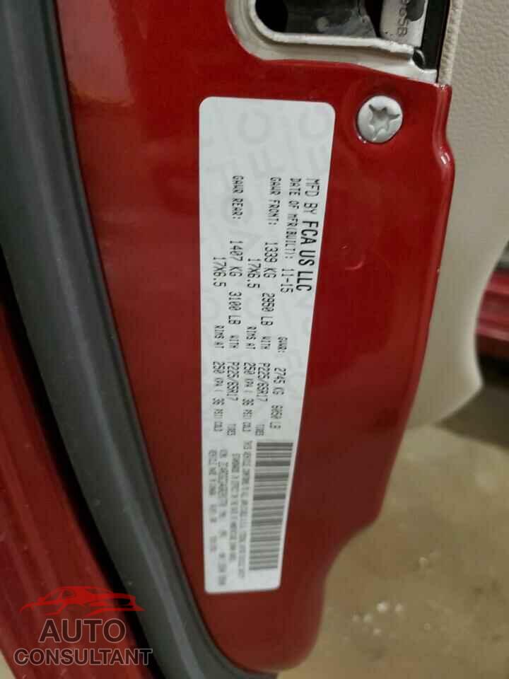 DODGE CARAVAN 2016 - 2C4RDGCG4GR201770