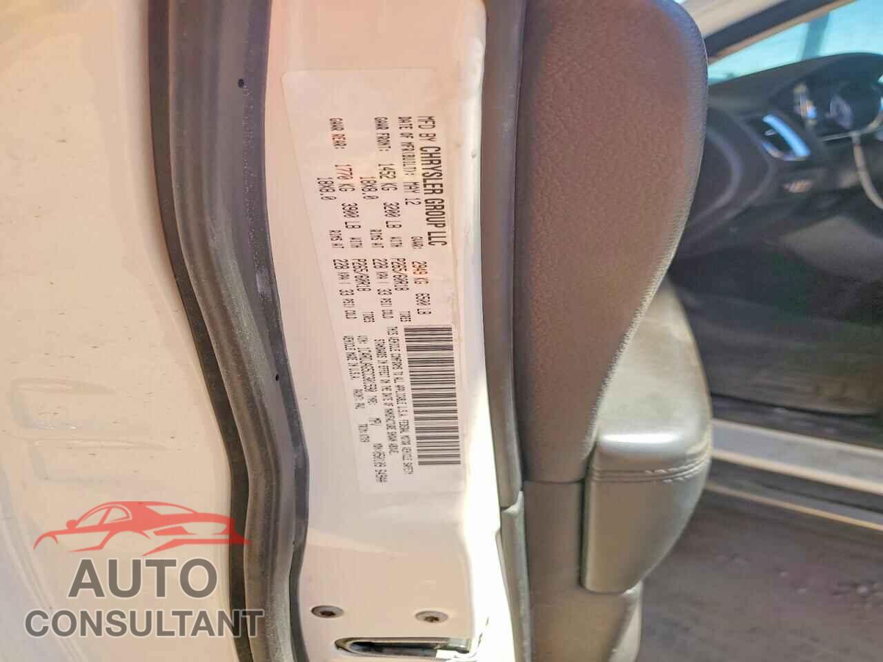 DODGE DURANGO 2012 - 1C4RDJAG5CC301590