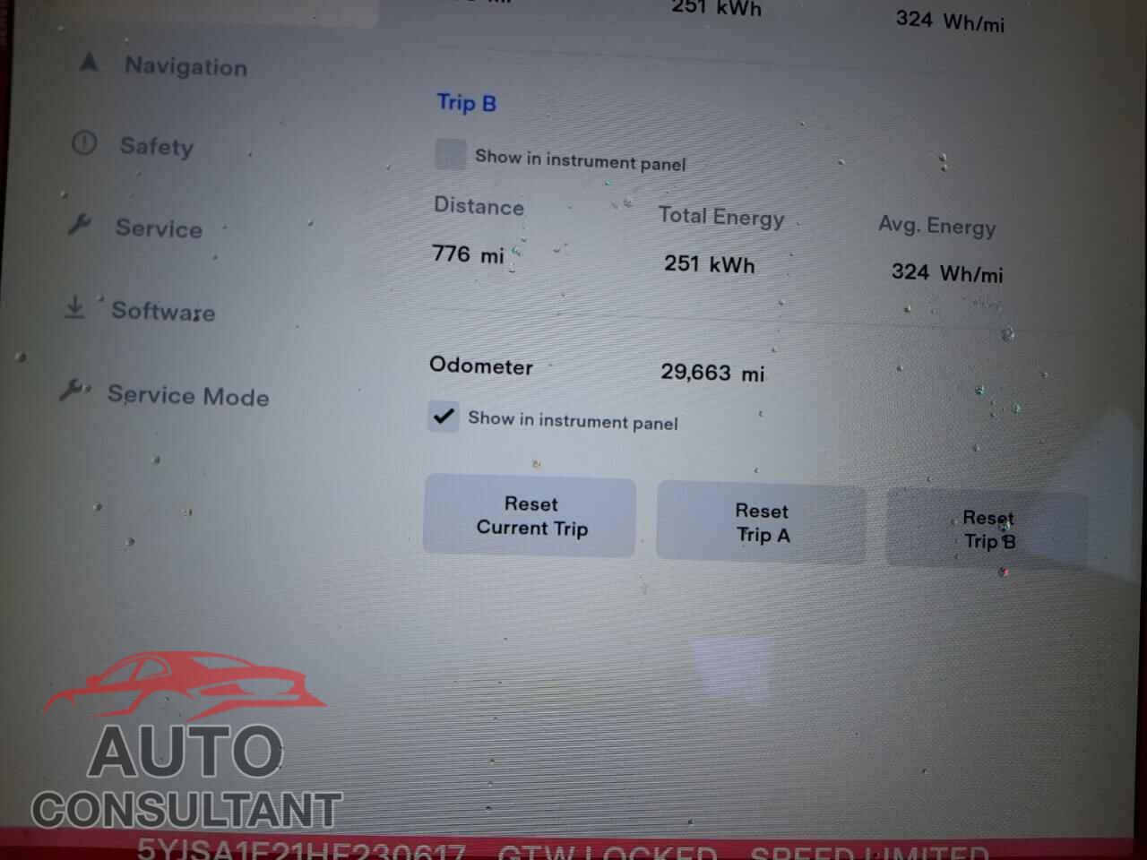 TESLA MODEL S 2017 - 5YJSA1E21HF230617
