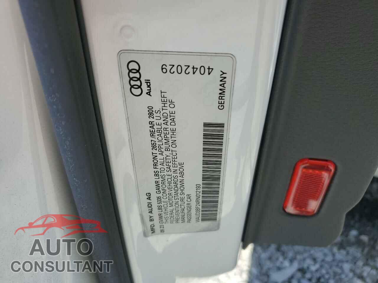AUDI A6 2024 - WAUD3BF24RN012193
