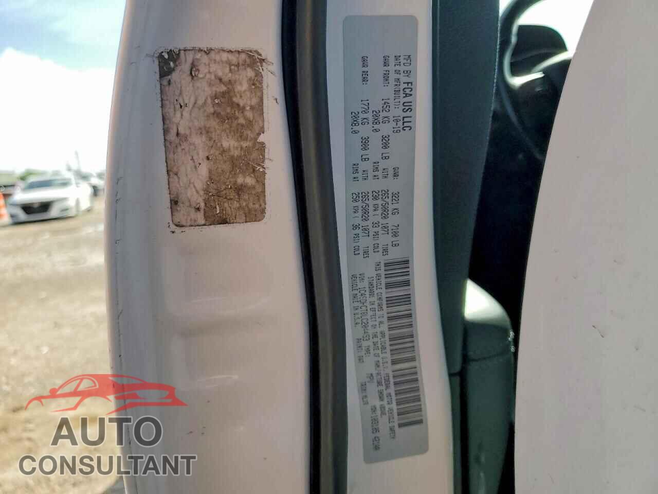 DODGE DURANGO 2020 - 1C4SDHCT8LC204453