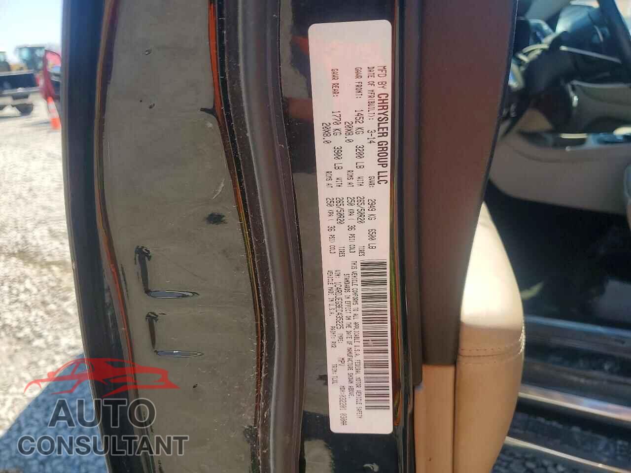 DODGE DURANGO 2014 - 1C4RDJEG9EC435225