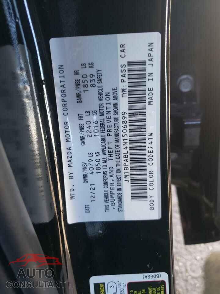 MAZDA 3 2022 - JM1BPABL4N1506899