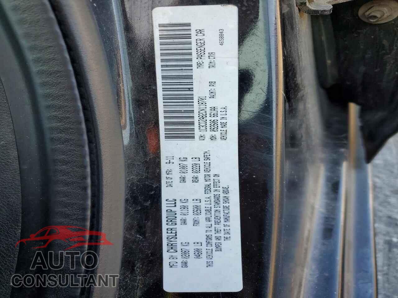 DODGE AVENGER 2012 - 1C3CDZAB2CN118701