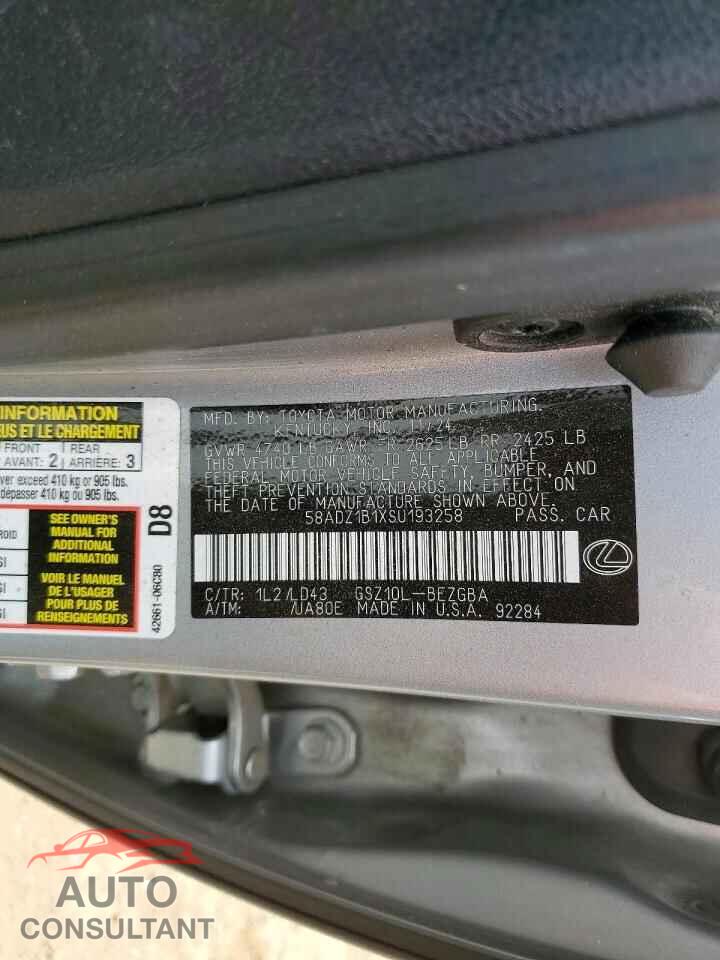 LEXUS ES350 2025 - 58ADZ1B1XSU193258