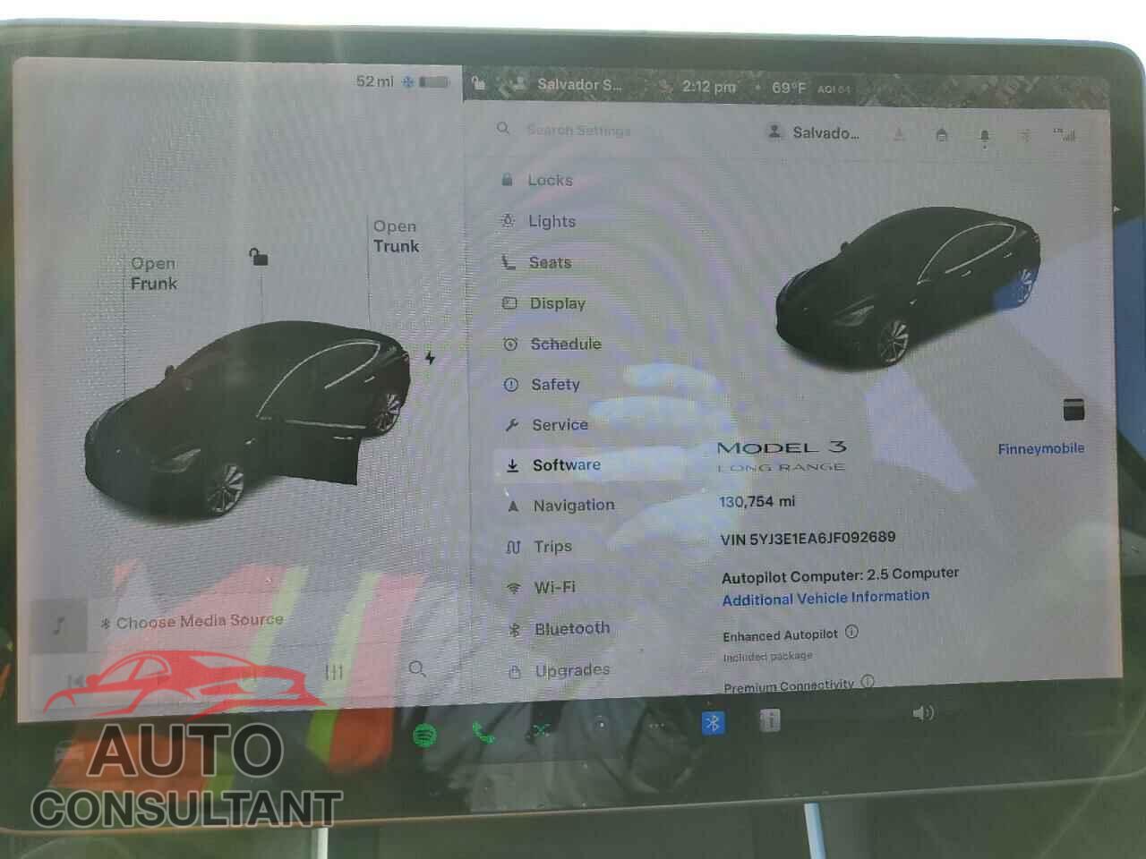 TESLA MODEL 3 2018 - 5YJ3E1EA6JF092689