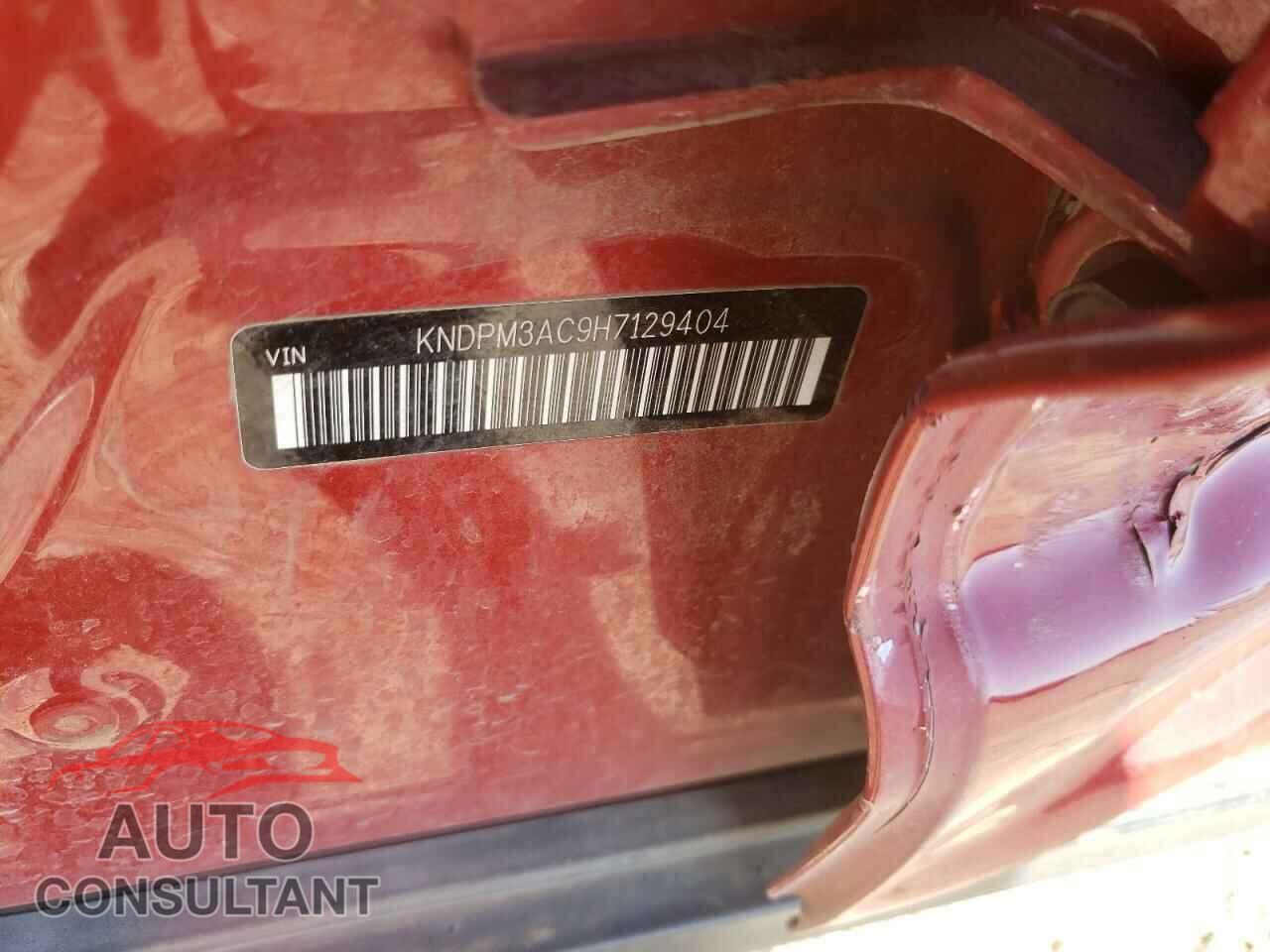 KIA SPORTAGE 2017 - KNDPM3AC9H7129404