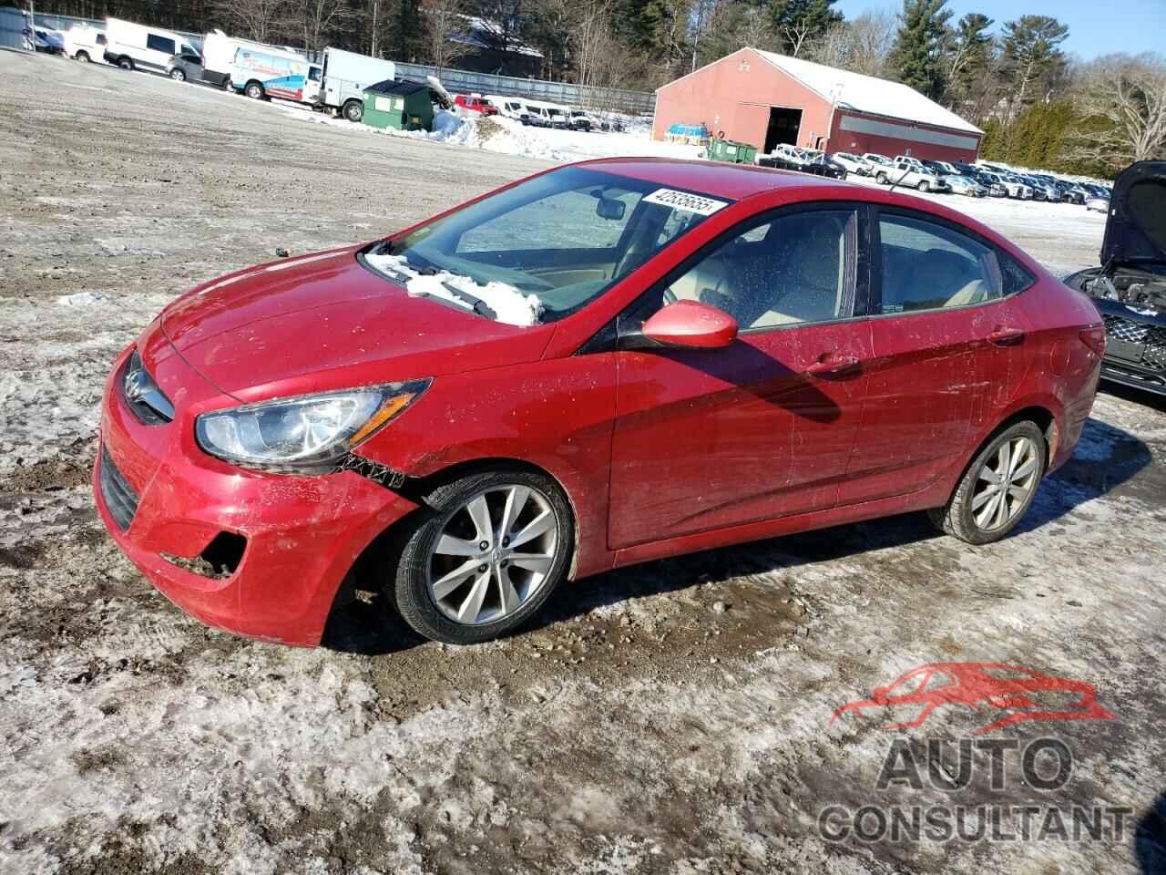 HYUNDAI ACCENT 2012 - KMHCU4AE1CU115461