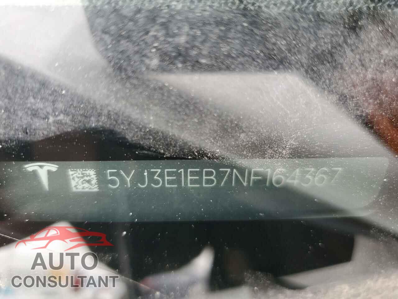 TESLA MODEL 3 2022 - 5YJ3E1EB7NF164367
