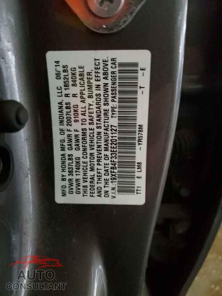 HONDA CIVIC 2014 - 19XFB4F33EE201127