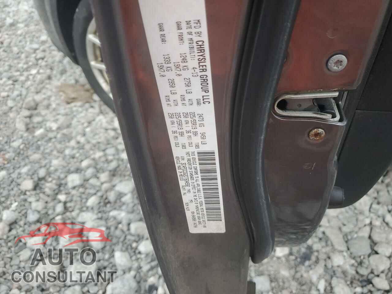 DODGE JOURNEY 2013 - 3C4PDCDG2DT634592