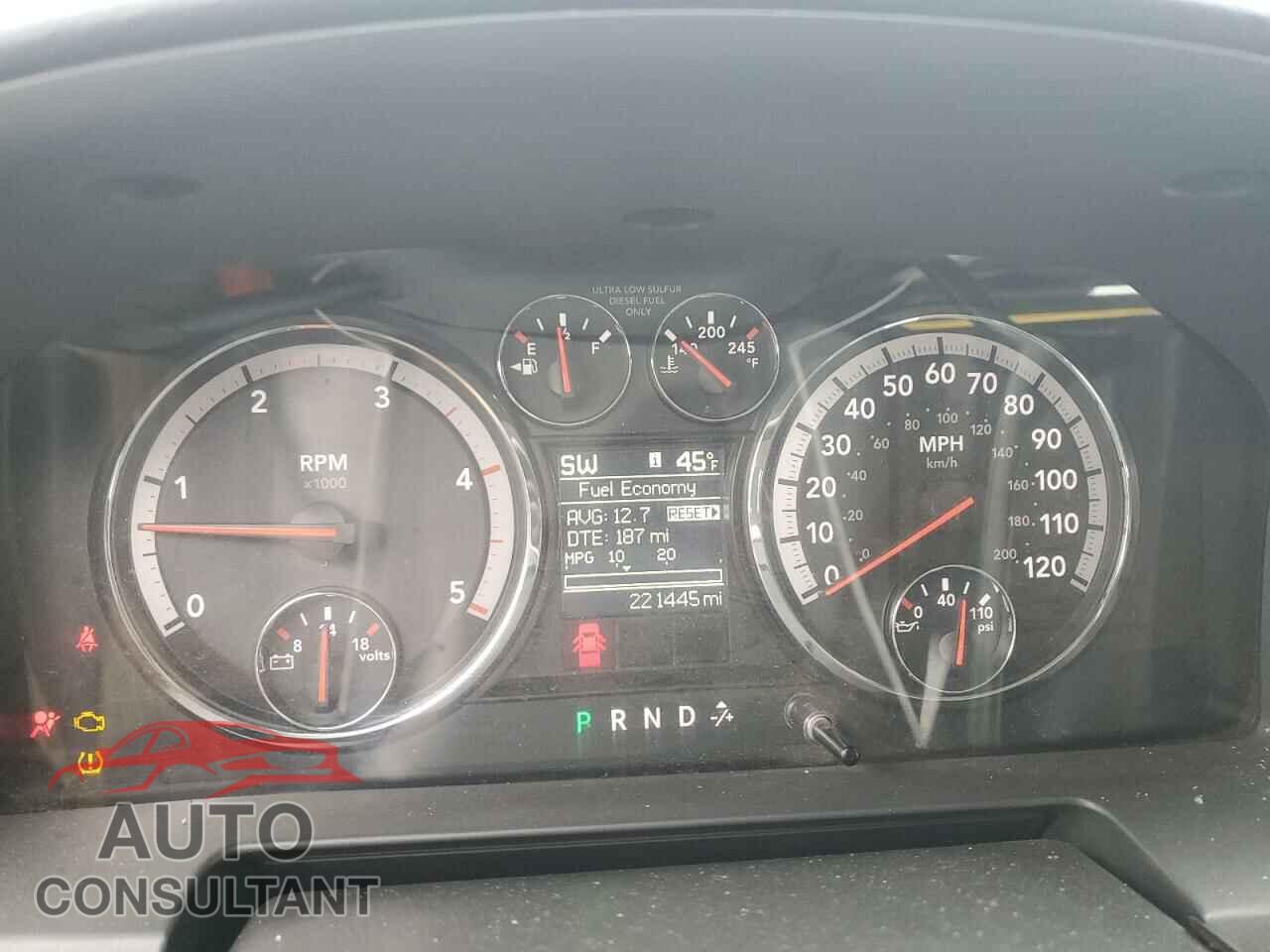 DODGE RAM 2500 2012 - 3C6UD5KL7CG177680