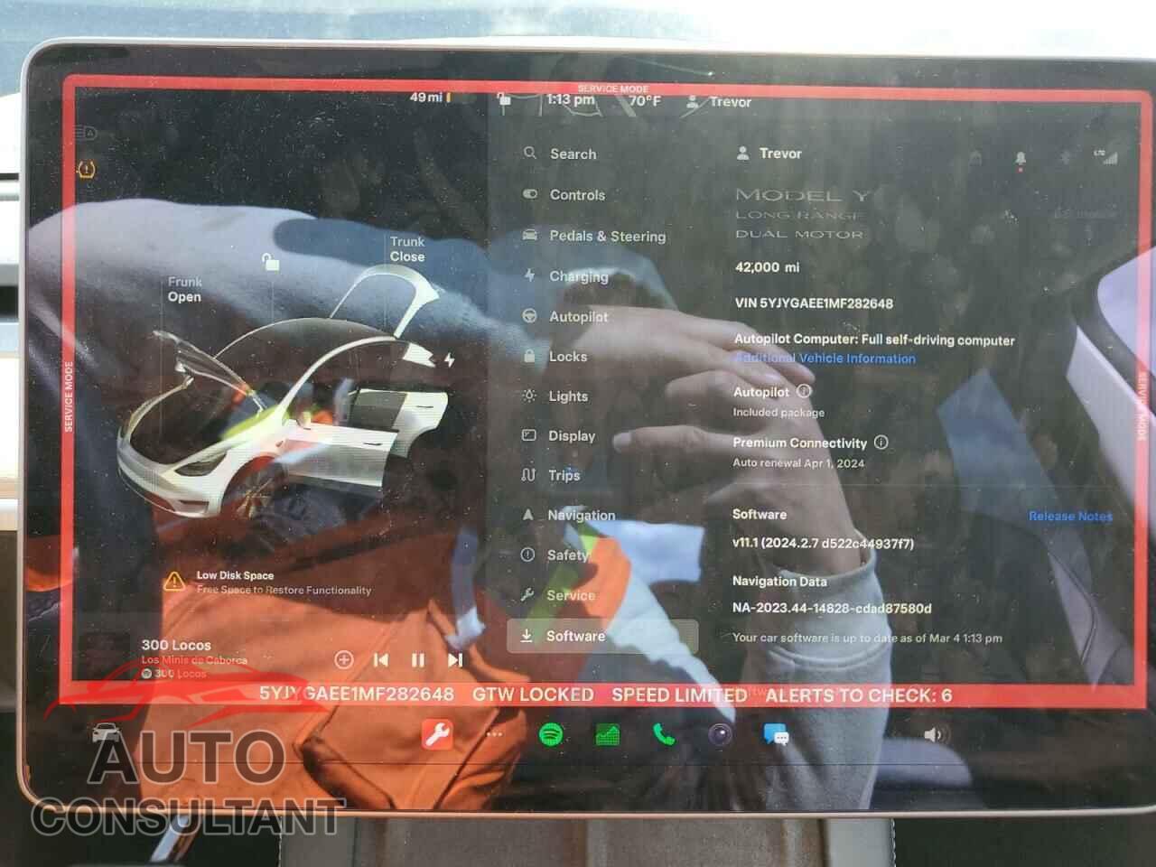 TESLA MODEL Y 2021 - 5YJYGAEE1MF282648