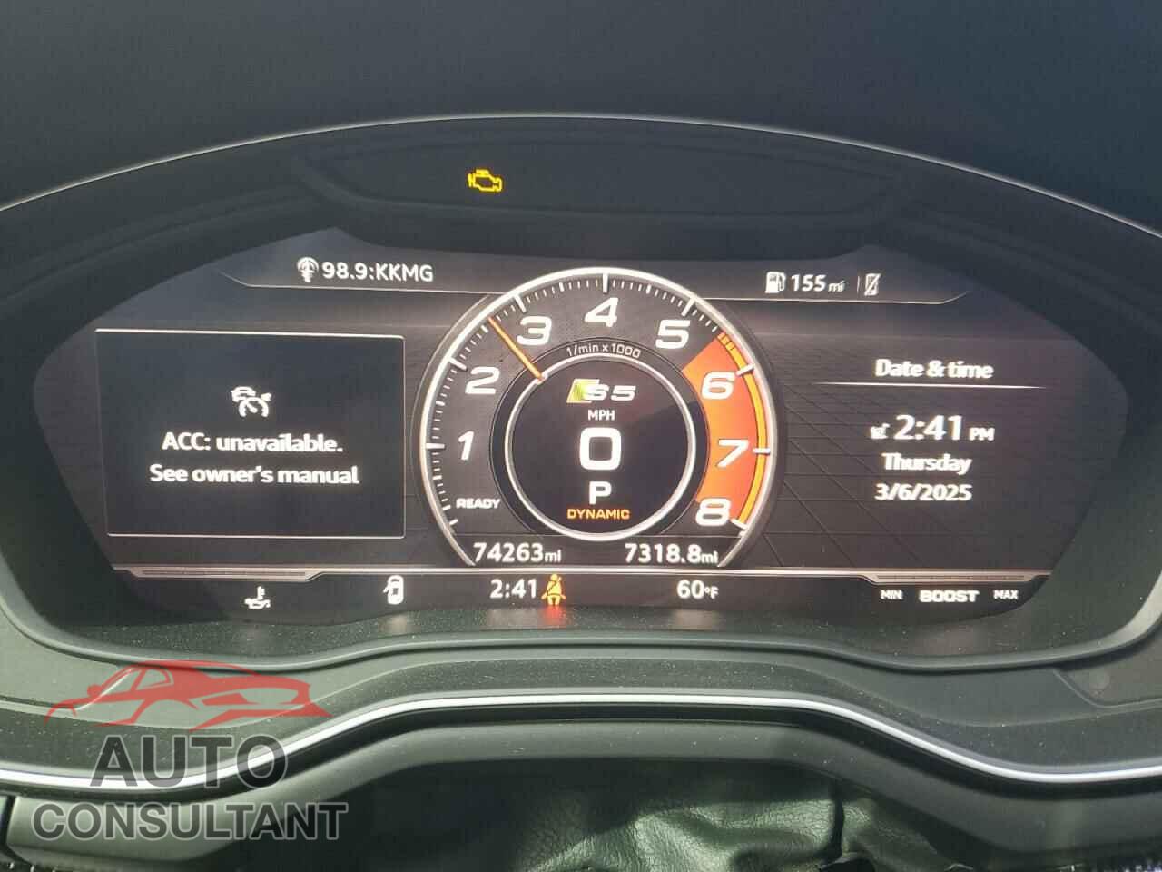 AUDI S5/RS5 2018 - WAUC4CF5XJA032307