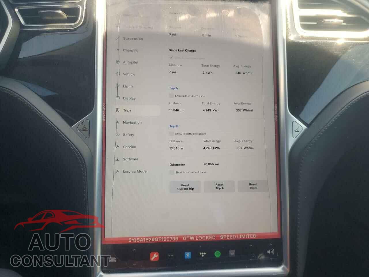 TESLA MODEL S 2016 - 5YJSA1E29GF120736