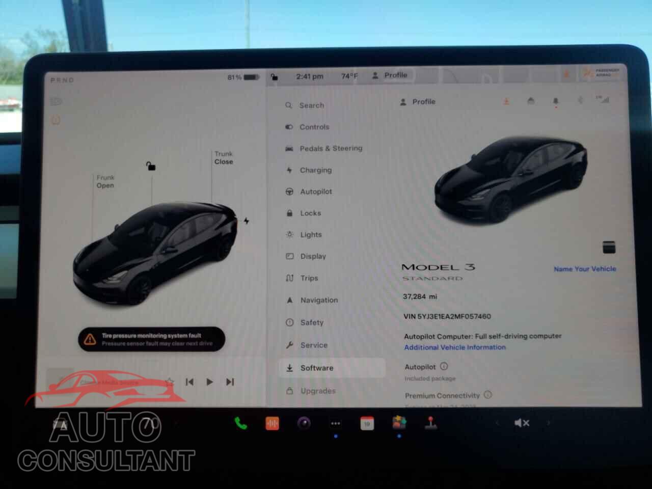 TESLA MODEL 3 2021 - 5YJ3E1EA2MF057460