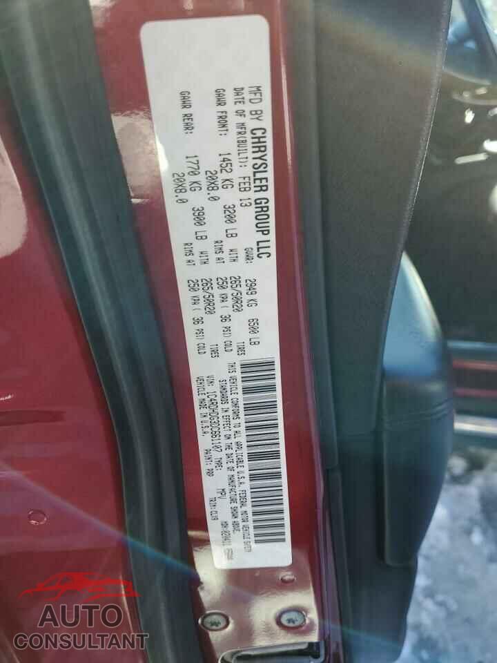 DODGE DURANGO 2013 - 1C4RDHDG3DC661107
