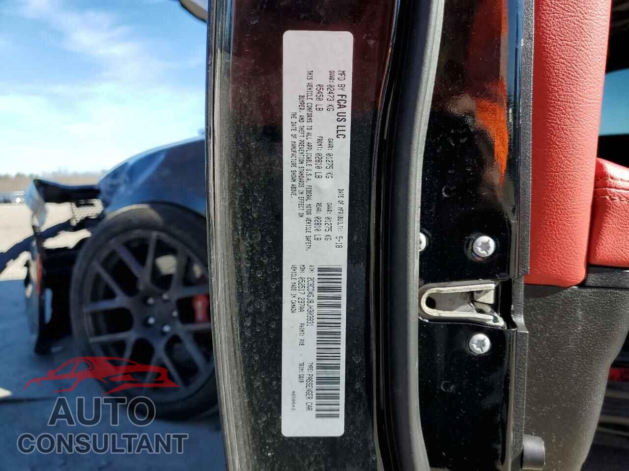 DODGE CHARGER 2018 - 2C3CDXGJ8JH303831