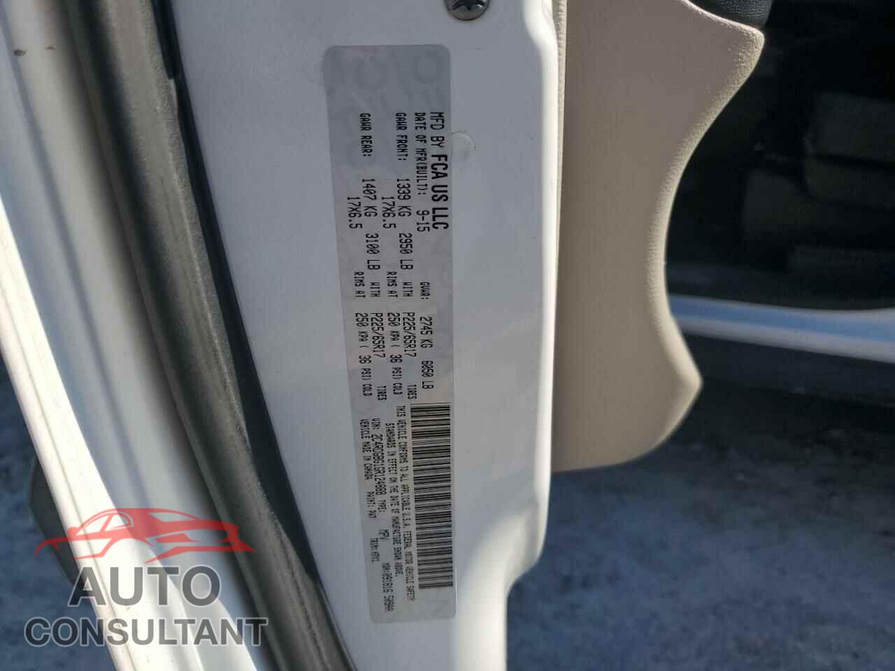 DODGE CARAVAN 2016 - 2C4RDGBG1GR124888