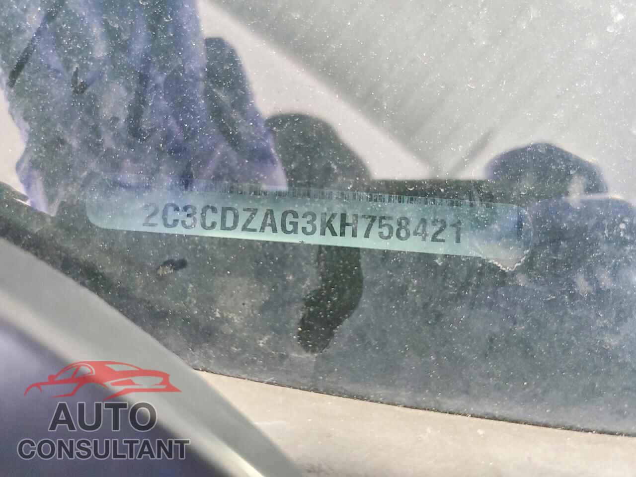 DODGE CHALLENGER 2019 - 2C3CDZAG3KH758421